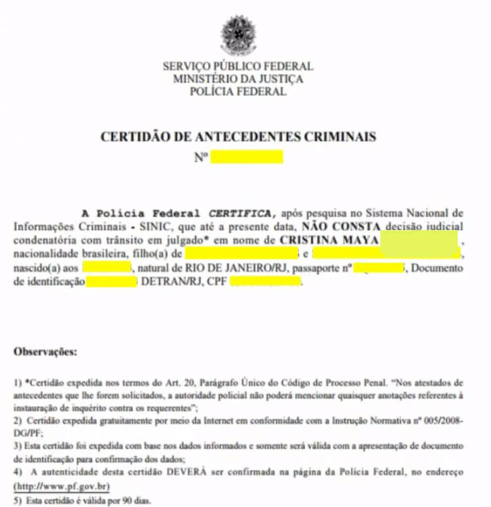 Como EMITIR A CERTIDÃO DE ANTECEDENTES CRIMINAIS pela INTERNET